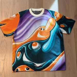 Dior x Kenny Scharf shirt sz 3XL 2021 knit graphic ss21 crossover